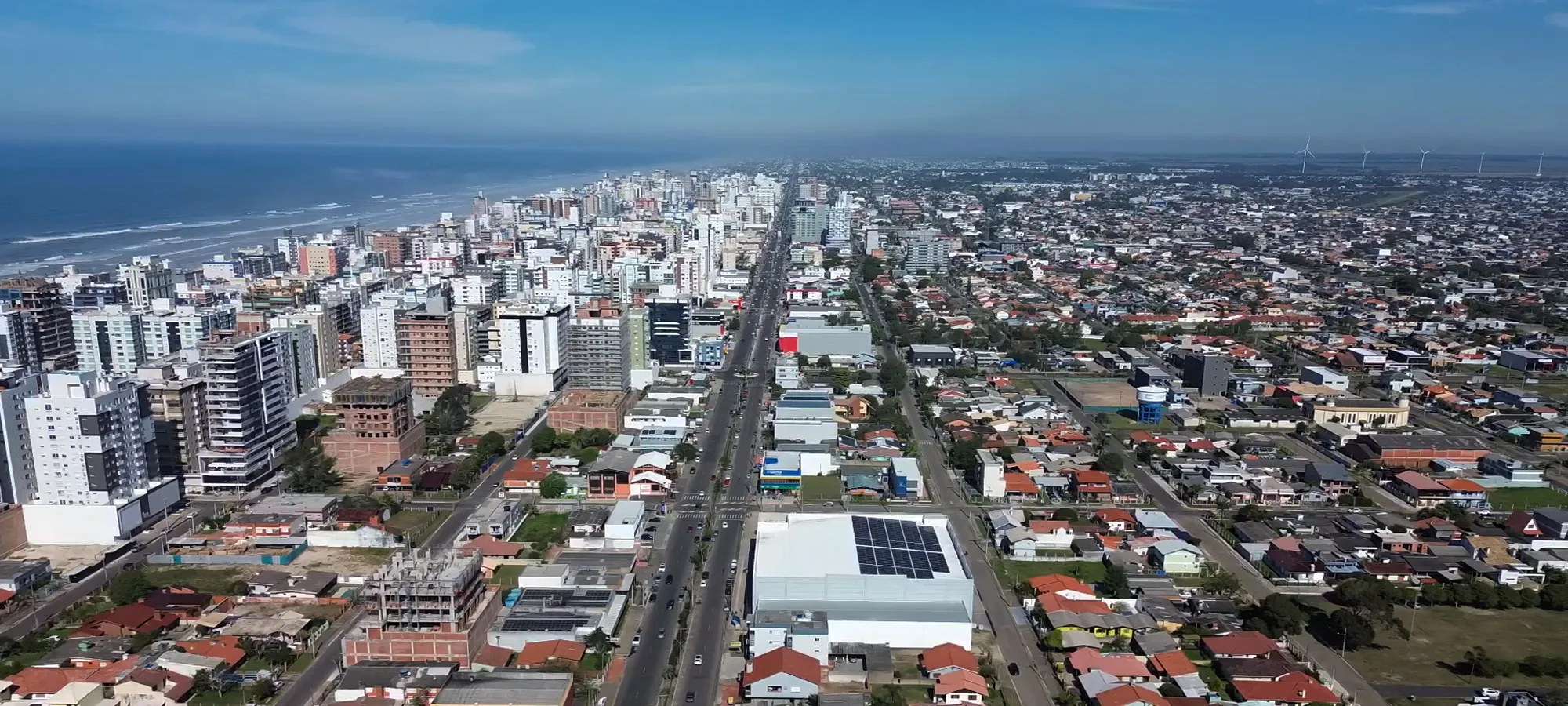 Vista do bairro Centro em Capão da Canoa